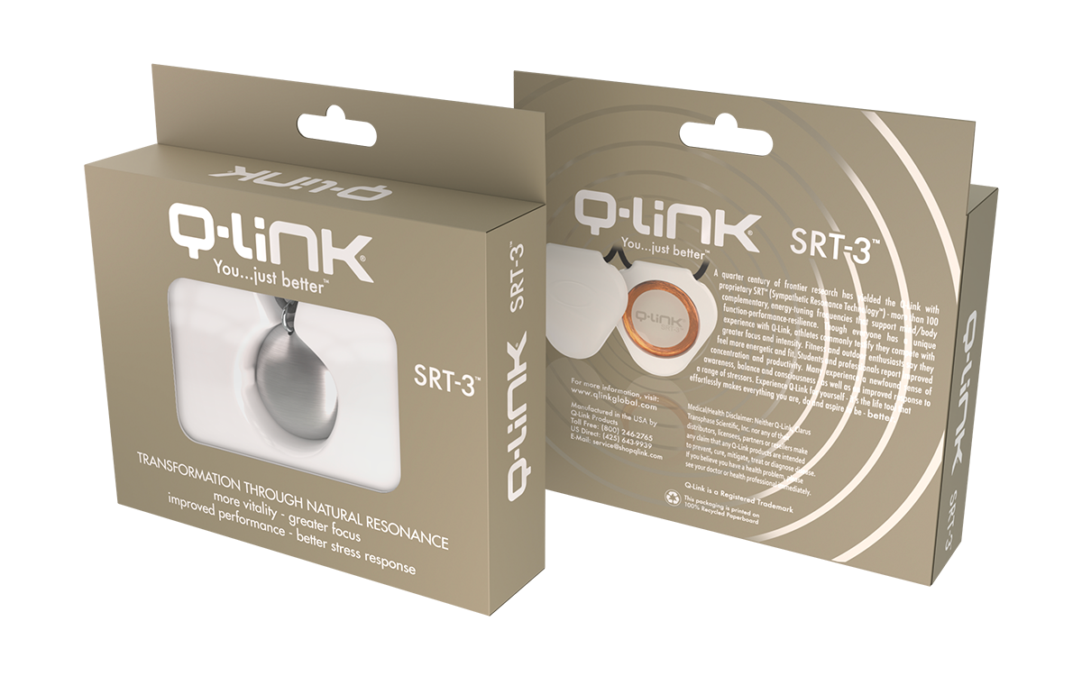 Q-Link .925 Silver Pebble SRT-3 Pendant (Brushed Finish)